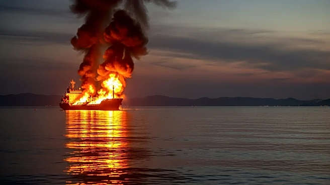 Sanctioned Russian LNG Carrier Ablaze in Mediterranean, Raising Security Concerns