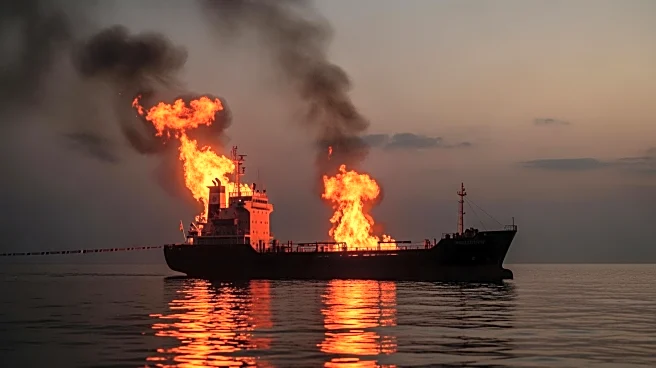 Sanctioned Russian LNG Carrier Ablaze in Mediterranean After Possible Attack
