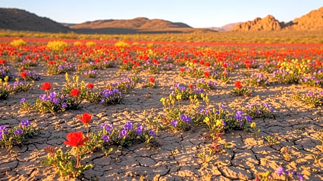 Death Valley's Rare Superbloom Transforms Desert Landscape with Vibrant Wildflowers
