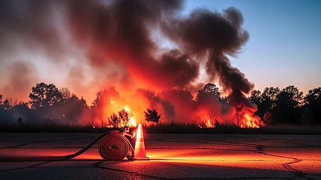 Firefighters Battle Blaze Near I-70 and Colorado Boulevard