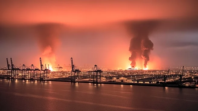 Ukrainian Drone Attack Causes Major Fire at Russia's Ust-Luga Port