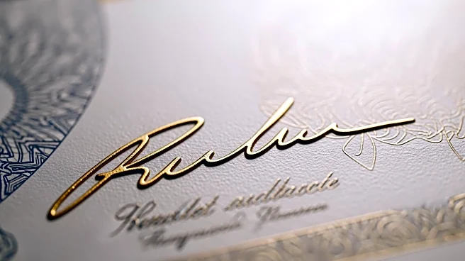 U.S. Treasury to Feature President Trump's Signature on New Currency, Marking a Historic First