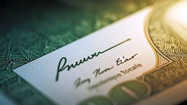 U.S. Treasury Department Announces President Trump's Signature on New Currency, Ending 165-Year Tradition