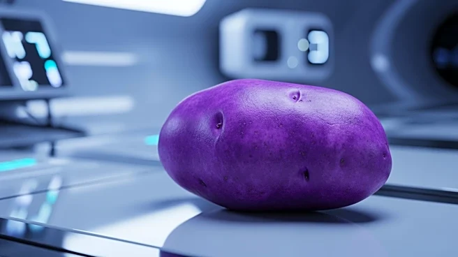 NASA Astronaut Don Pettit Grows Purple Potato on ISS