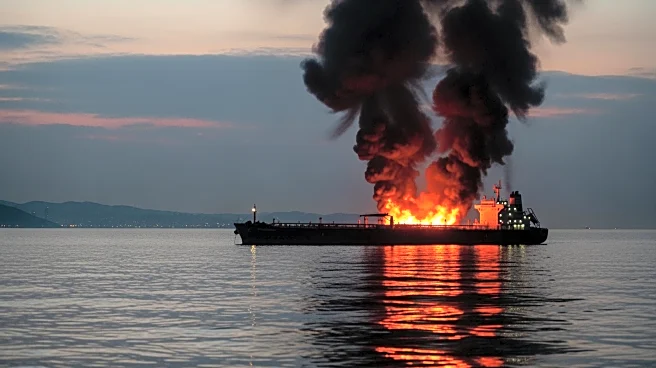 Iranian Attack Sets Oil Tanker Ablaze Off Dubai Coast