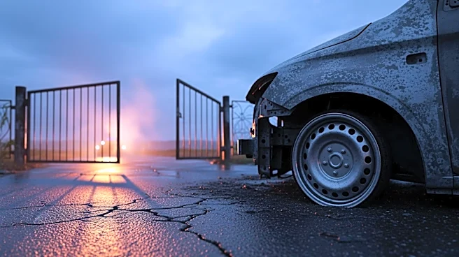 Crash at Travis AFB Main Gate Leads to Closure and Vehicle Fire