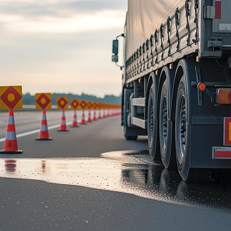 Semi-Truck Crash on I-5 Near DuPont Causes Fuel Spill and Traffic Delays