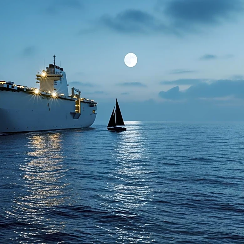 Vehicle Carrier Rescues Four People from Sailboat in Bay of Biscay