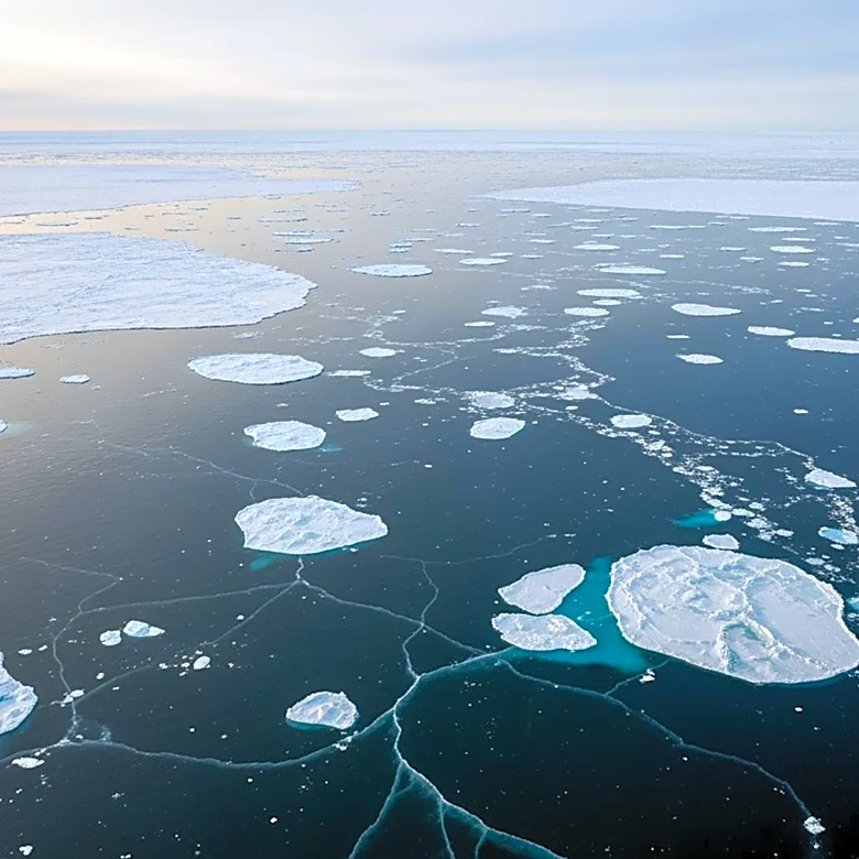 NASA Observes Record Low Arctic Sea Ice in Barents Sea