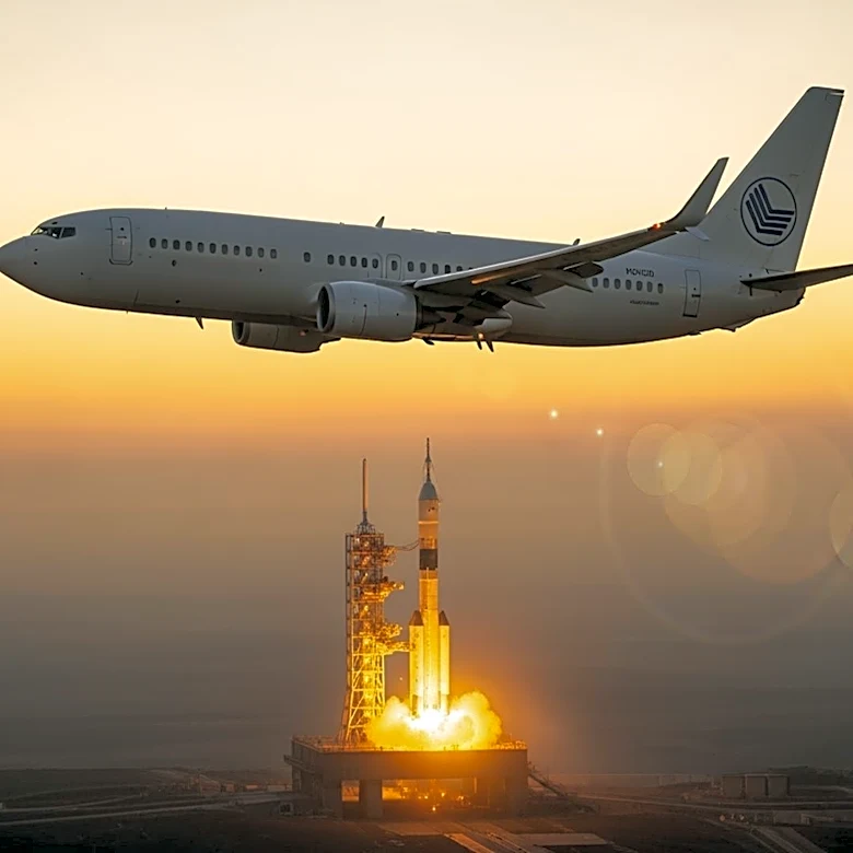 US Air Force's Secretive Boeing 737 Observes Artemis II Launch, Raising Questions About Its Role