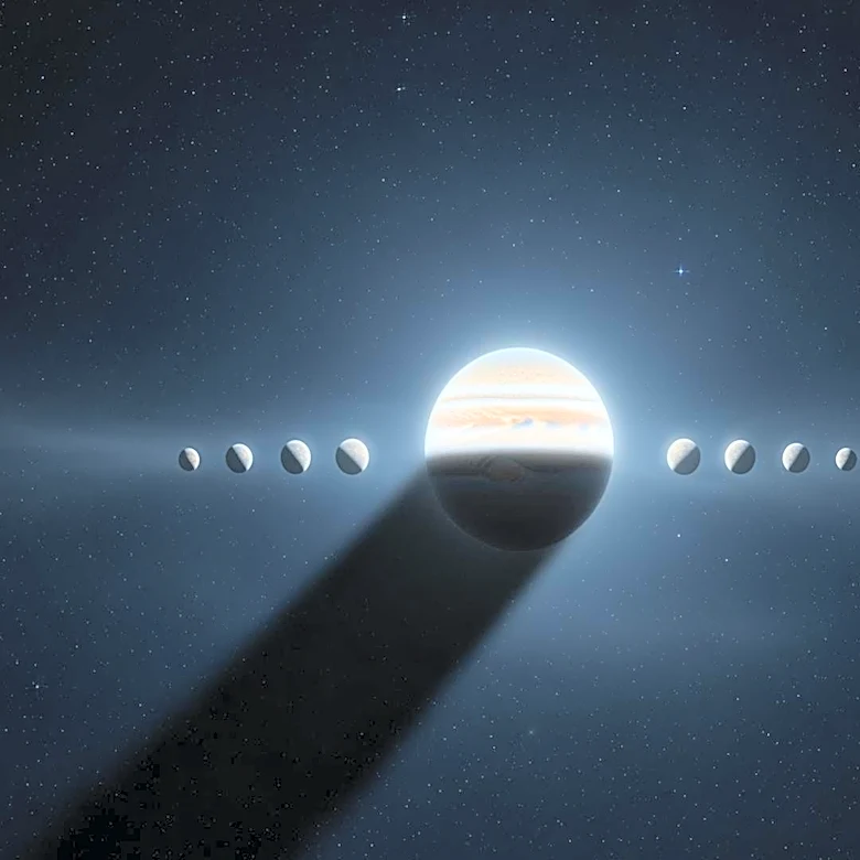 Astronomy Event: Jupiter's Moons and Ganymede's Shadow Transit Visible in U.S.