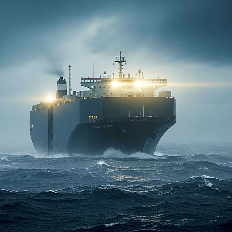 Vehicle Carrier Rescues Four People in Bay of Biscay Amid Storm