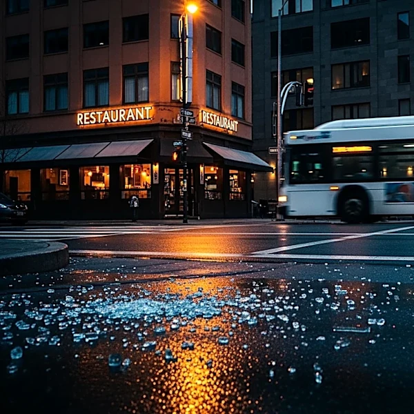 Bus Crashes into Ambar Balkan Cuisine After Car Allegedly Runs Red Light in Washington, D.C.