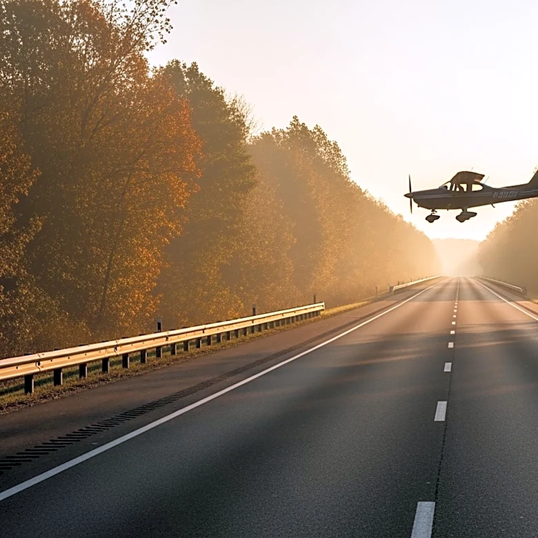 Small Plane Makes Emergency Landing on Pennsylvania Highway, Captured on Dashcam