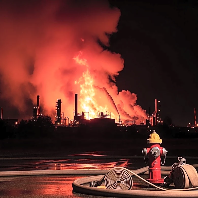 Fire Officials Investigate Massive Blaze at Former Chemical Manufacturer in Paterson