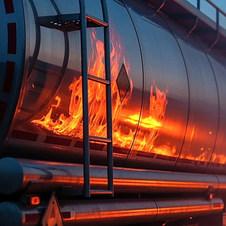 Gasoline Tanker Erupts in Flames After Collision in Texas, Driver Critically Injured