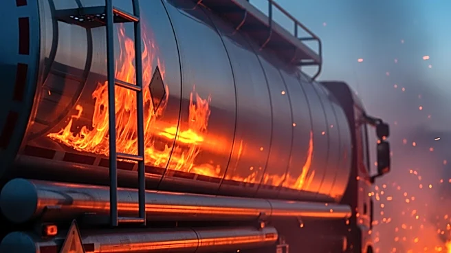 Gasoline Tanker Erupts in Flames After Collision in Texas, Driver Critically Injured