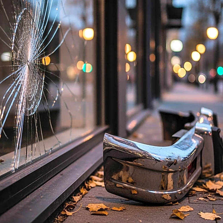 Employee Injured in Car Crash at Austin Spa, Damaging Nearby Business