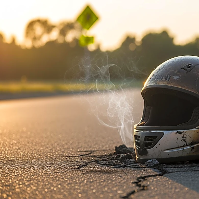 Motorcyclist Survives Fiery Crash in Texas, Narrowly Missing Schoolchildren