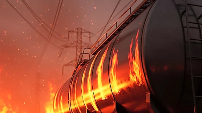 Gasoline Tanker Erupts in Flames After Collision with Power Lines in Texas