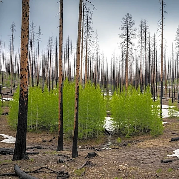Study Finds Wildfires Burn More Living Trees in Low Snowpack Years, Increasing Fire Severity