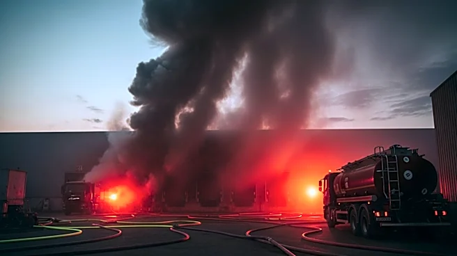 Kimberly Clark Warehouse Fire in Ontario Forces Firefighters to Retreat