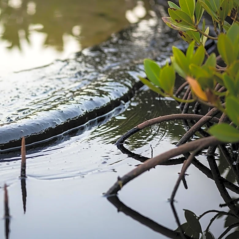 Oil Slick from Bombed Iranian Ship Threatens Gulf's Hara Wetland