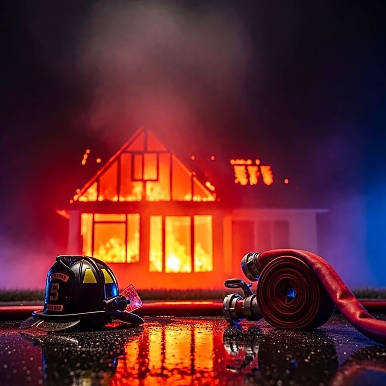 Firefighters Rescue Man from Burning Home in Chester, Pennsylvania