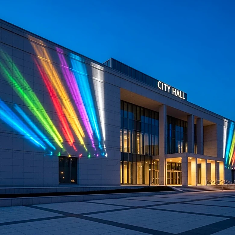 Boise City Hall Displays LGBTQ Colors After Removing Pride Flags Due to New State Law