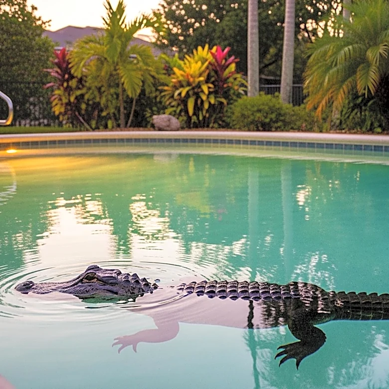 Florida Police Remove Hissing Alligator from Family Pool in Tampa