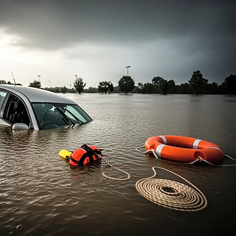 Florida Police Rescue Elderly Couple from Submerged Vehicle After Heavy Downpours