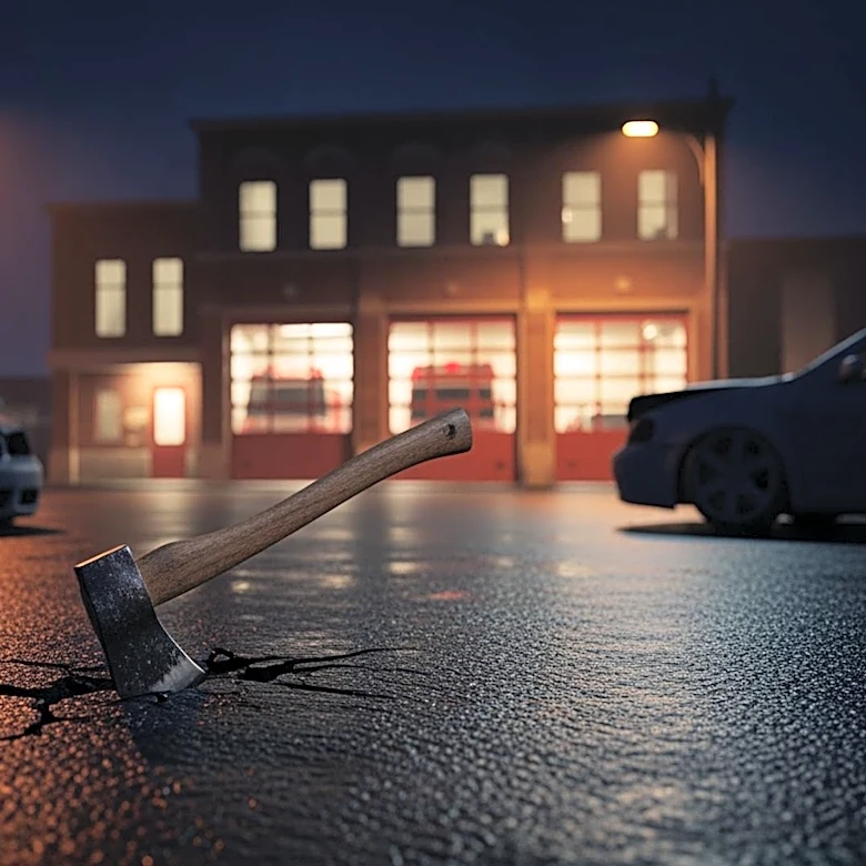 Man with Hatchet Damages Vehicles Outside Chicago Fire Department Station