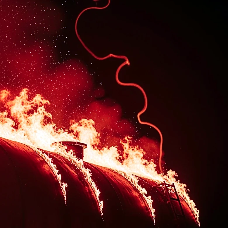 Gas Tanks Explode in Fireball as Historic Bridgewater Home Burns