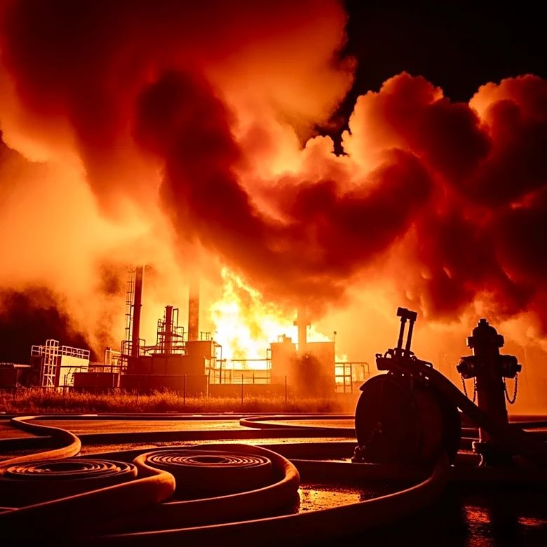 Firefighters Battle Massive 5-Alarm Factory Fire in Queens