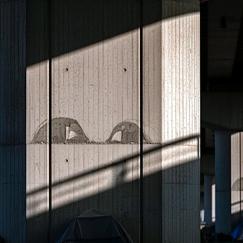 Nonprofit Leader Discovers Homeless Living Inside Bridge Pillars in Los Angeles