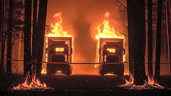 Fire Engulfs Tractor-Trailers Near Brockton Bowling Alley, Spreads to Nearby Woods