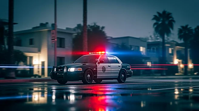 Los Angeles Police Pursue Armed Suspect in South LA Neighborhoods