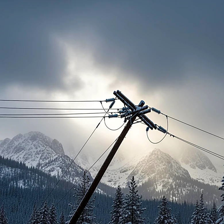 Northern California Storm Causes Power Outages and Snowfall in Sierra