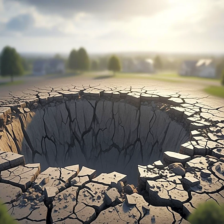 Large Sinkhole Emerges in Folsom Neighborhood Following Weekend Storms