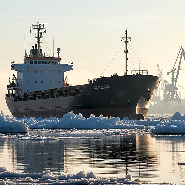 First Ocean-Going Ship Arrives in Port of Duluth-Superior Amid Ice Challenges