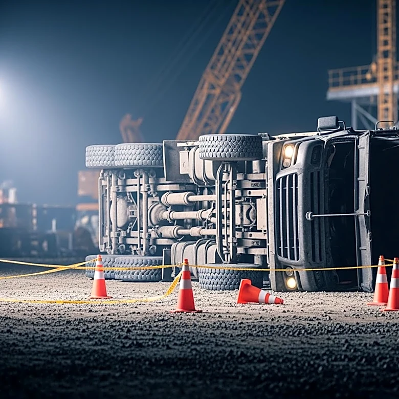 Fatal Accident at New Jersey Construction Site as Truck Overturns