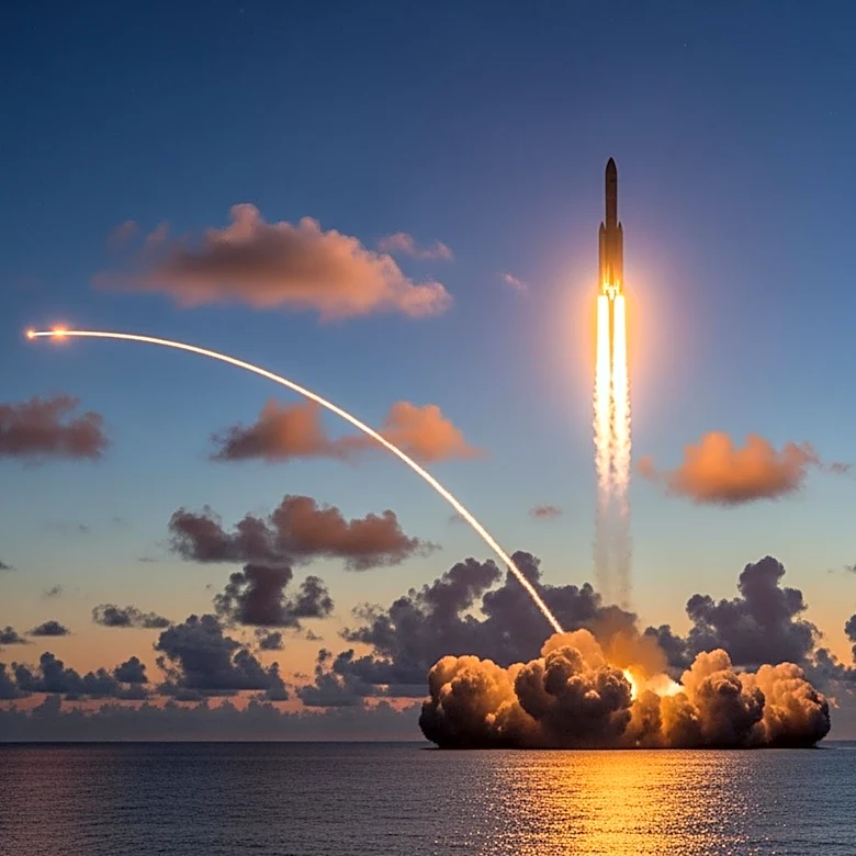 SpaceX Falcon 9 Launch Illuminates North Carolina Sky, Captivating Early Risers