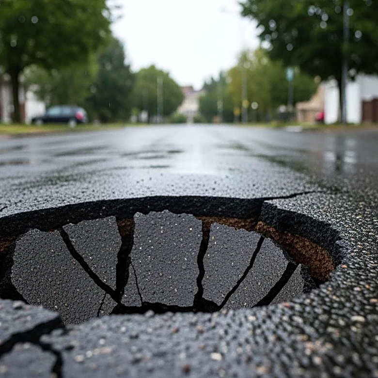 Severe Weather Causes Large Sinkhole in Folsom Neighborhood