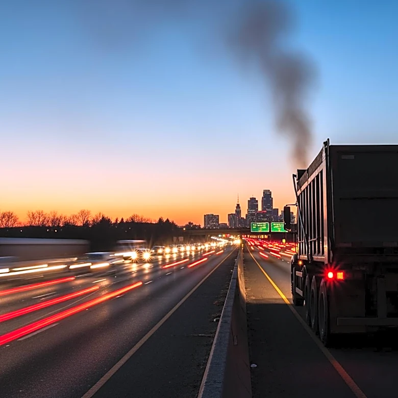 Dump Truck Fire Causes Major Traffic Backup on I-76 in Philadelphia