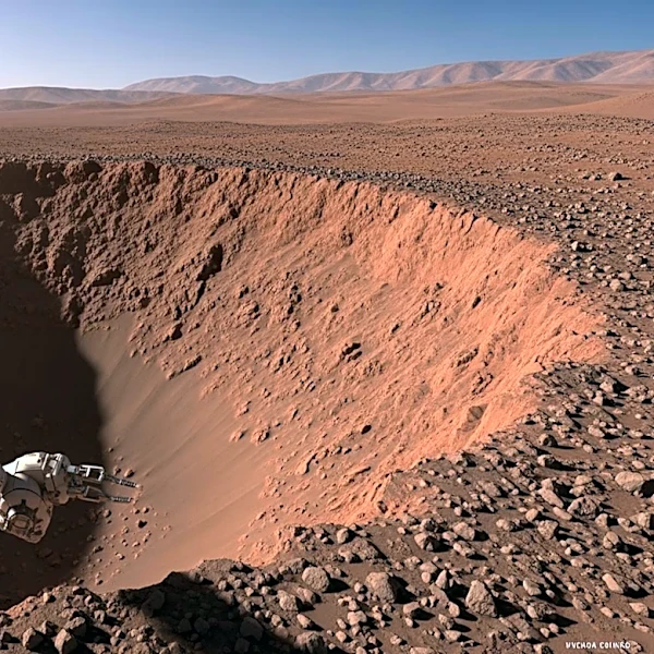NASA's Curiosity Rover Investigates Young Crater on Mars for Organic Molecules