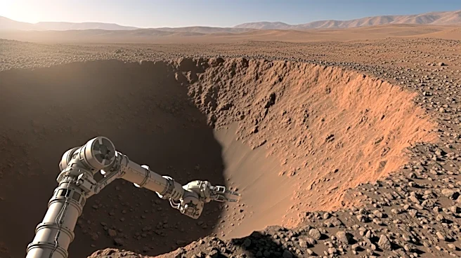 NASA's Curiosity Rover Investigates Young Crater on Mars for Organic Molecules