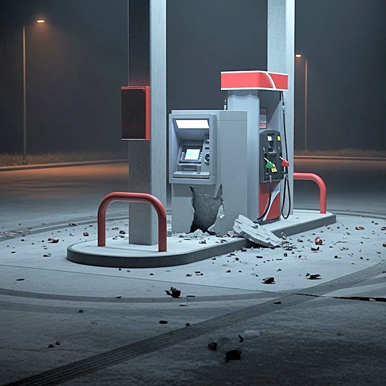 ATM Stolen in Crash-and-Grab at Chicago Gas Station