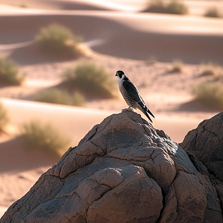 Escaped Desert Falcon Thrives in Judean Desert, Raising New Family