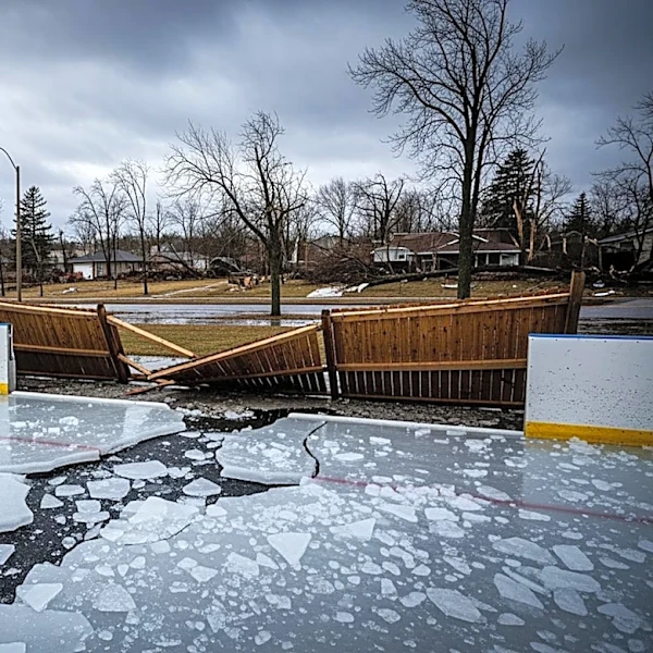 Ann Arbor Storm Causes Major Damage to Ice Arenas and Homes