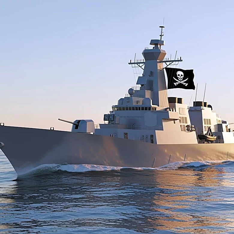 USS Kidd Continues Tradition of Flying Jolly Roger Flag in U.S. Navy